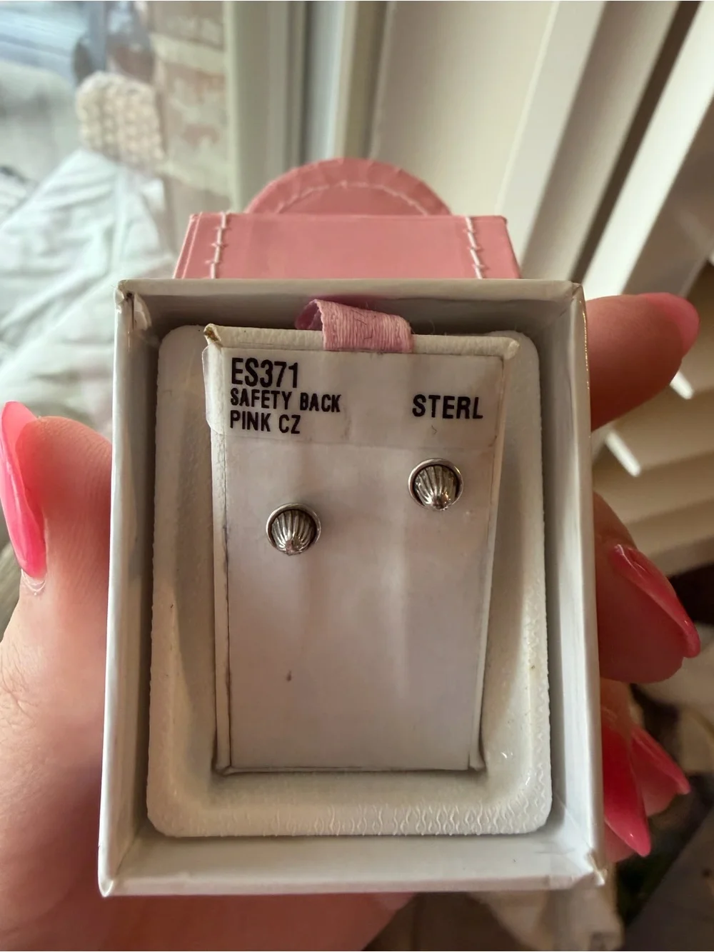 Kids sterling silver ballet earrings